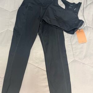 Black Girlfriend Collective Activewear Set NWT - Compression Capri/Racerback